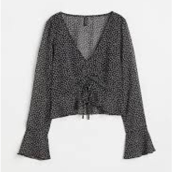 Polka dot long sleeve blouse - Picture 1 of 3